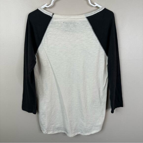 NEW Lucky Brand Graphic T-Shirt Womens M Journey Don’t Stop Believin Raglan - Picture 2 of 7